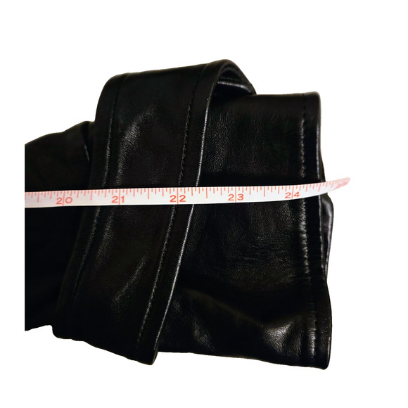 Mike & Chris Leather Jacket Women's Black Leather Bomber Jacket Small - Picture 11 of 16